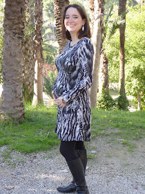 long sleeved davie dress manga larga sewaholic pregnant embarazada modistilla de pacotilla