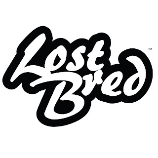 logo lost bred black and white