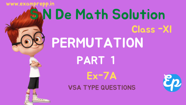 Permutation S N De solution