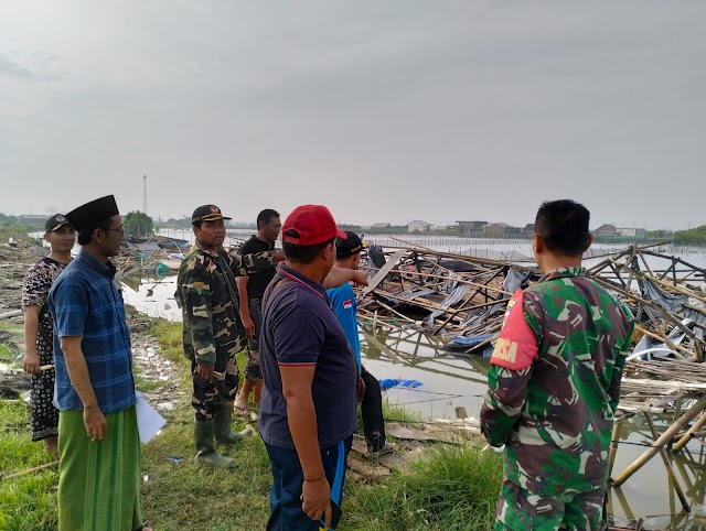 100 Rumah Warga Rusak Akibat Terpaan Angin Puting Beliung, Babinsa Cek Lokasi