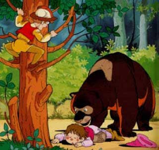 The Bear and Two Friends moral story