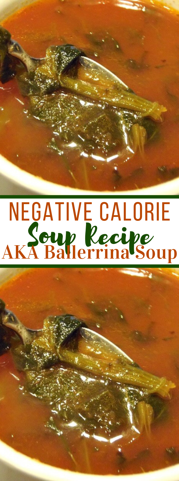 Negative Calorie Soup Recipe aka Ballerina Soup #diet #weightloss