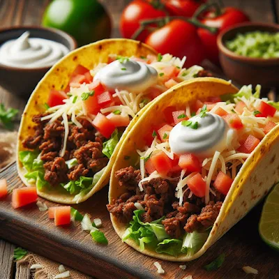 Homemade Crunchy Beef Tacos: A Flavorful Tex-Mex Delight