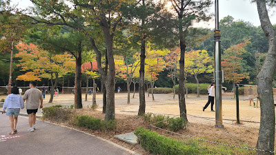 경기도 성남에서 피크닉 하기 좋은 율동공원 주차방법, 시설 소개-야외배드민턴장