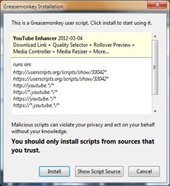 greaseMonkey install
