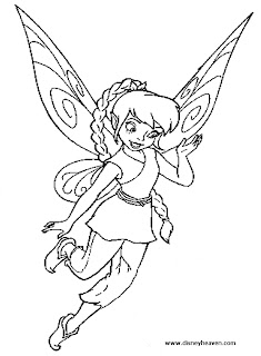 Fawn fairy disney coloring pages