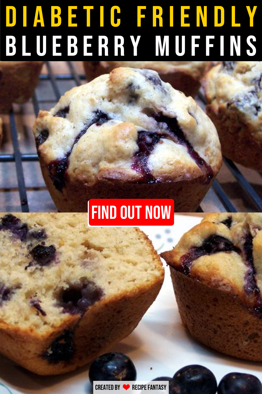 DIABETIC FRIENDLY BLUEBERRY MUFFINS