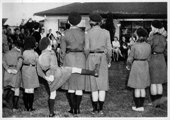 Girl scout ceremony Toronto Canada, 1958