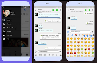 BBM Mod Like iOS V3.3.0.16 Change Bubble Chat and Emoticon iOS Apk