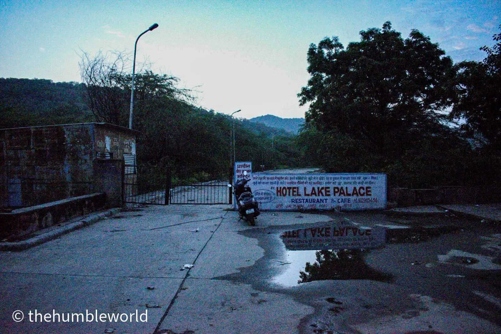 Jal Mahal vehicle parking gate