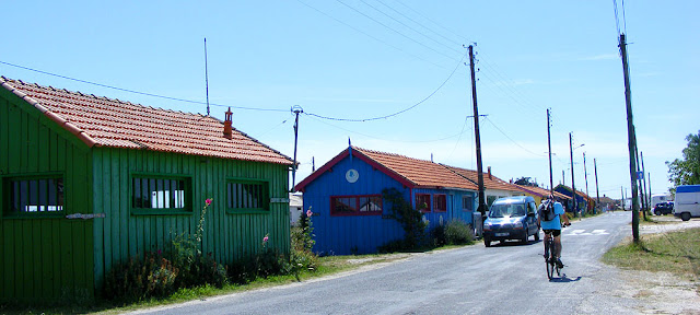 Oyster farm huts, Ile d'Oléron, Charente-maritime, France. Photo by Loire Valley Time Travel.