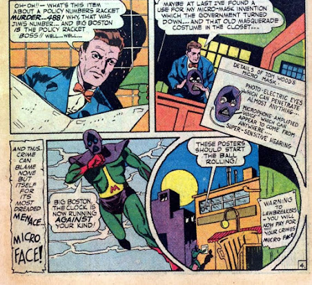 Micro Face #1 Clue Comics#1 - Hillman 1943