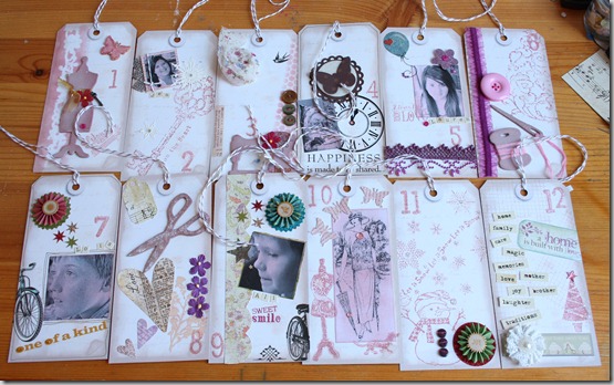 Sue's 12 Days Of Xmas Tags