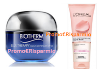 Logo Diventa tester L'Oreal detergente viso e Biotherm Blue Therapy