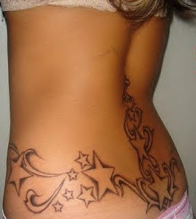 Star Tattoo on The Back