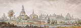 Panorama of the Villages of Kolomenskoye and Dyakovo. Environs of Moscow by Giacomo Quarenghi - Landscape drawings from Hermitage Museum