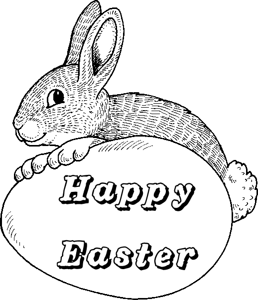 masami lauman happy easter of bunny coloring pages