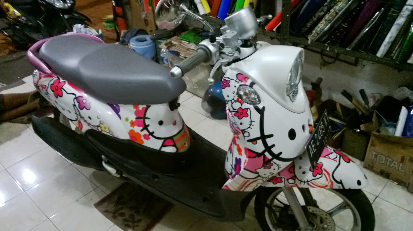 PULAU BIRU STICKER Full Body Printing Fino Hello Kitty