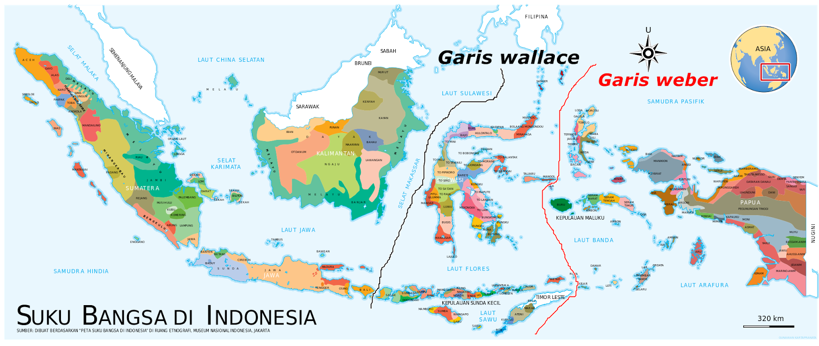 Pembagian Persebaran  Fauna  Di Indonesia Materi Belajar