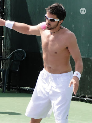 Janko Tipsarevic Shirtless at Miami Open 2010