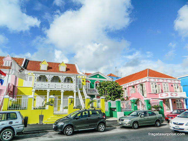 Bairro de Pietermaai em Willemstad, Curaçao