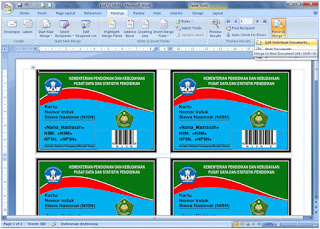 Aplikasi Cetak Kartu NISN dengan Barcode Terbaru