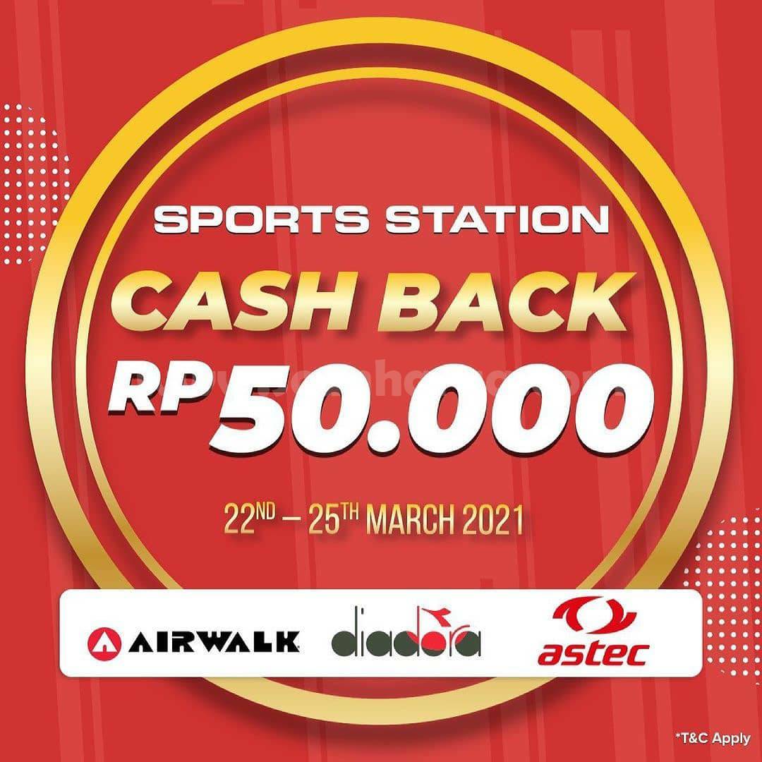 Sports Station Promo Airwalk, Diadora & Astec - Cashback Rp 50.000