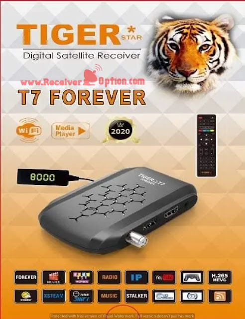 TIGER T7 FOREVER H-265 HD RECEIVER NEW SOFTWARE V1.63 29 APRIL 2022