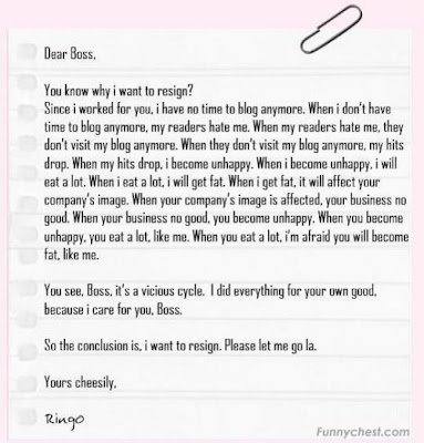 resignation letter examples. |Sample resignation letter