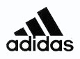 The 3 striped Adidas logo was