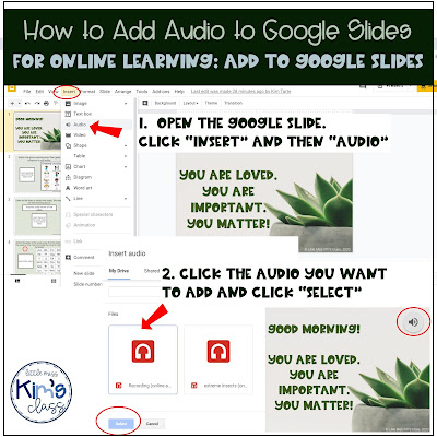 Adding Audio to Google Slides™ for Online / Remote Learning