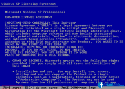 Cara Install Windows XP Lengkap Dengan Gambar - Feriantano.com