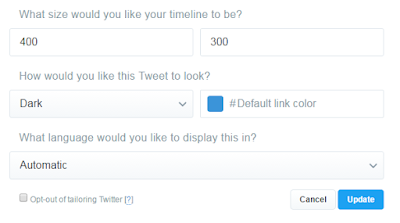 how to customize twitter widget for blogger blog