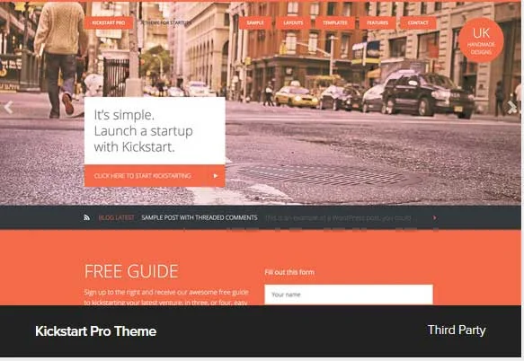 Kickstart Pro Theme Award Winning Pro Themes for Wordpress Blog : Award Winning Blog