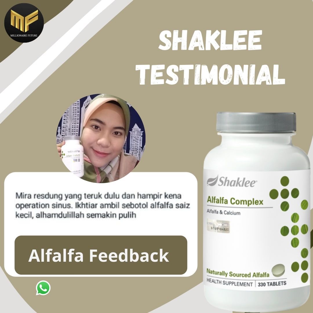 RESDUNG TERUK Alfalfa Complex Shaklee Testimoni