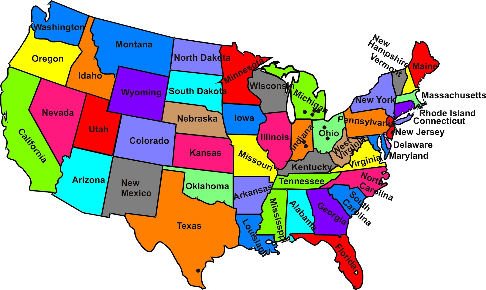 Map Usa States 50 States ... USA Maps United States on 50 united states map quiz game ...