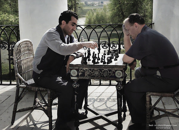 Tigran Petrosian, pictured with his trainer Isaac Boleslavsky. Moscow region, 1963.