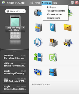 Latest Nokia PC Suite Screenshot