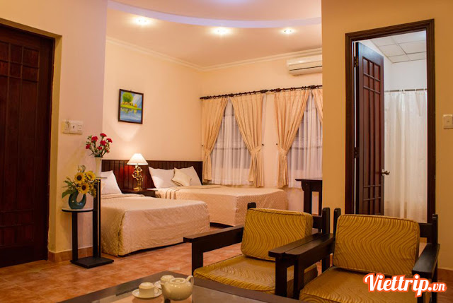 Phòng ngủ tại Lotus resort Vũng Tàu