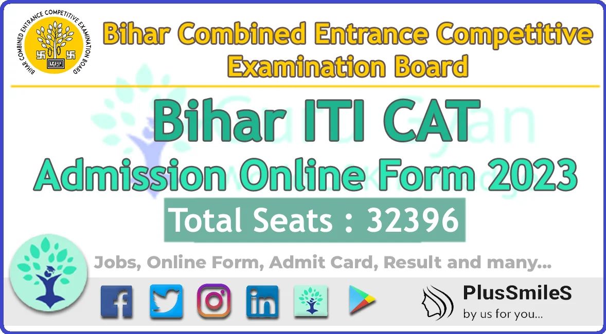 BCECEB Bihar ITI CAT Admission Online Form 2023