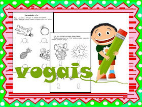 atividades com as vogais, educação infantil