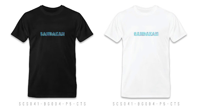 SCS041-BG004-P5-CTS Sandakan T Shirt Design Sandakan T shirt Printing Custom T Shirt Courier To Sandakan Malaysia