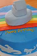 . middle layer of the cake to give each guest a taste of the rainbow.