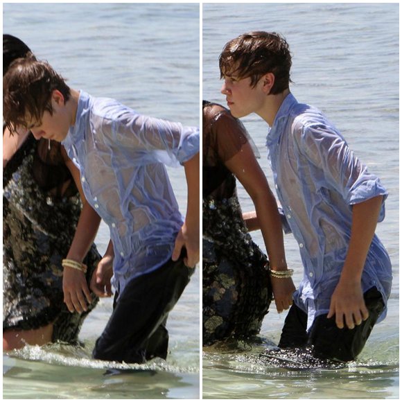 hot justin bieber pictures shirtless. Wet and Sexy Justin Bieber.
