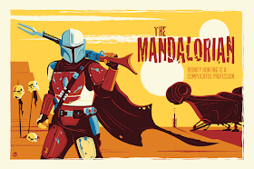 The Mandalorian “Chapter One” Star Wars Screen Print by Dave Perillo x Bottleneck Gallery
