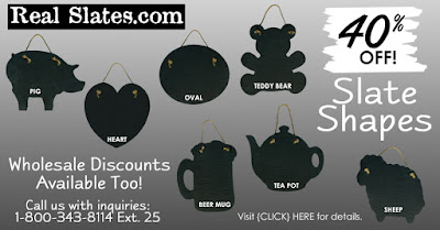 Slate Shapes are 40% Off! Wholesale discounts available too!