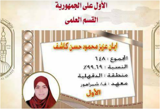 أسماء وصور أوائل الثانوية الازهرية علمى وادبى 2019 ومجموع ...