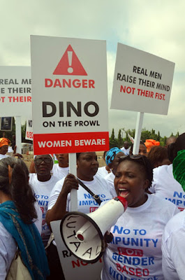 Women protest against Dino Melaye in Abuja