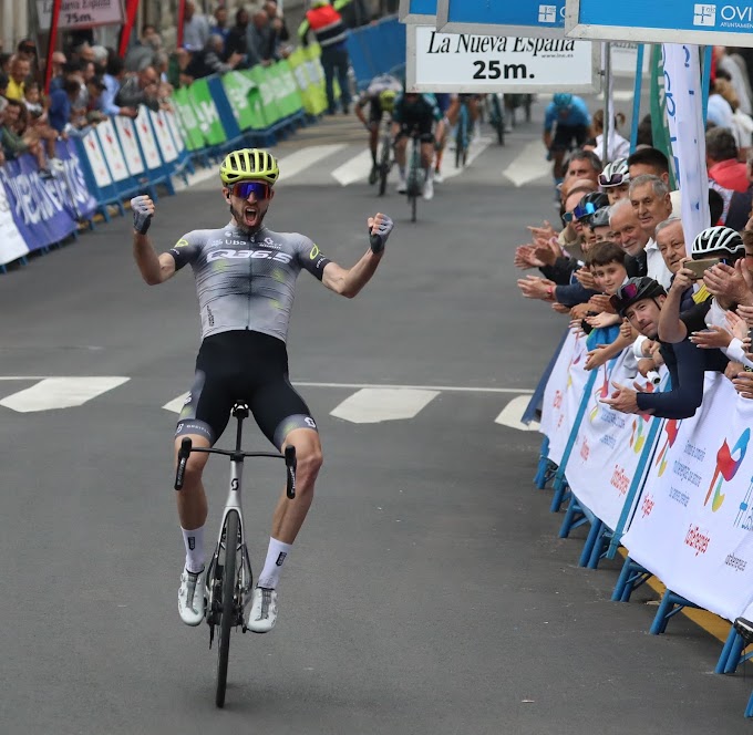 Damien Howson se hizo con la victoria en Pola de Lena en la 1ª etapa de la Vuelta a Asturias