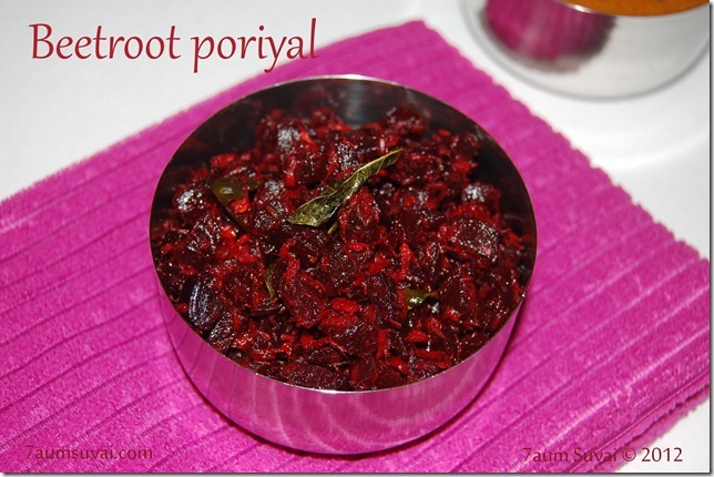 Beetroot poriyal